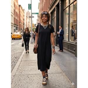 Uzi NYC Minimalist Tee Dress